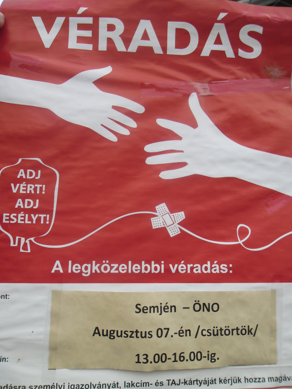 Véradás Semjénben