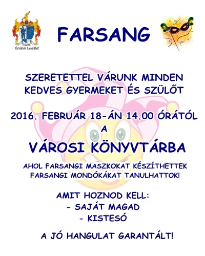 Farsang a könyvtárban