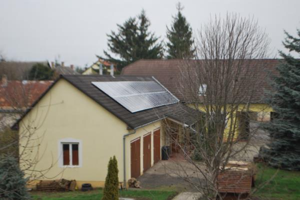 Napelemes energiafelhasználás valósul meg Cigándon