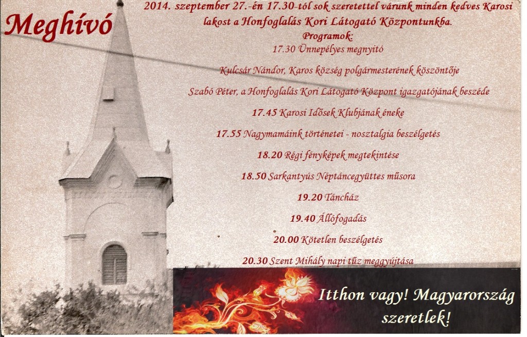 Itthon vagy! Magyarország szeretlek! Karosban