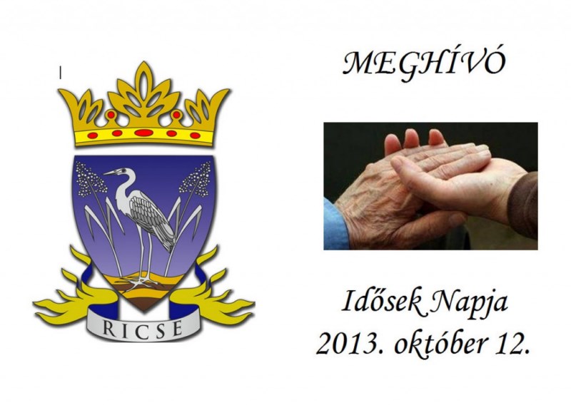 IDŐSEK NAPJÁT TARTUNK RICSÉN