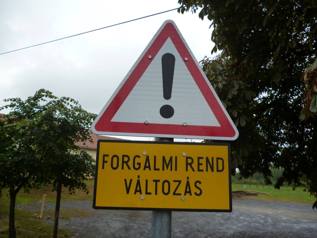 Forgalmi rend változás Cigándon!