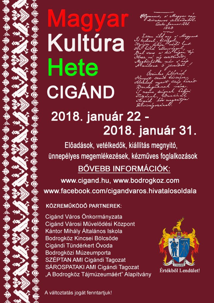 Magyar Kultúra Hete 2018. Cigánd