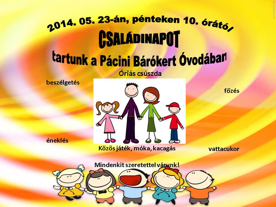 Családi nap a Pácini Bárókert Óvodában