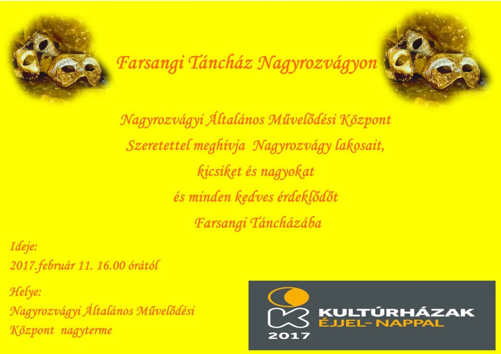 Farsangi Táncház Nagyrozvágyon