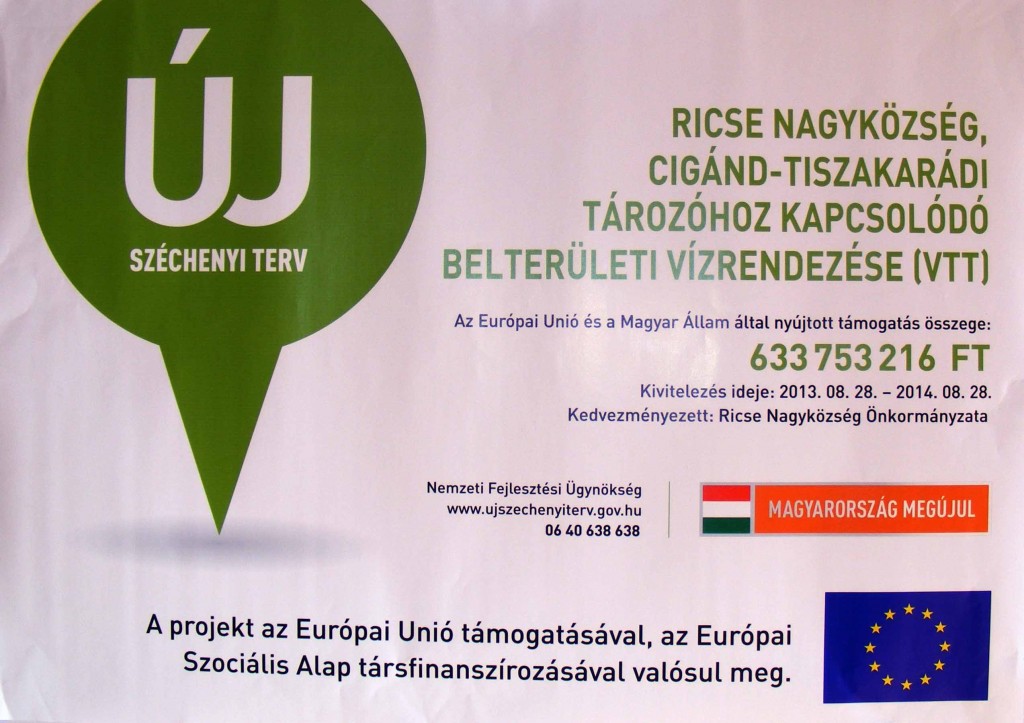 Bel- és csapadékvíz elvezetés Ricsén