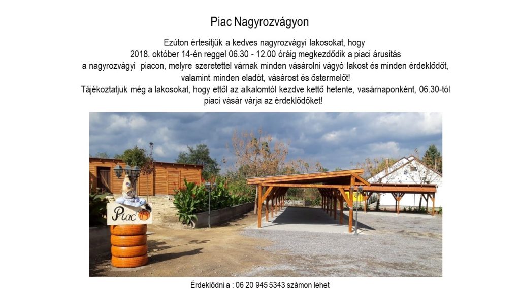 Piac Nagyrozvágyon