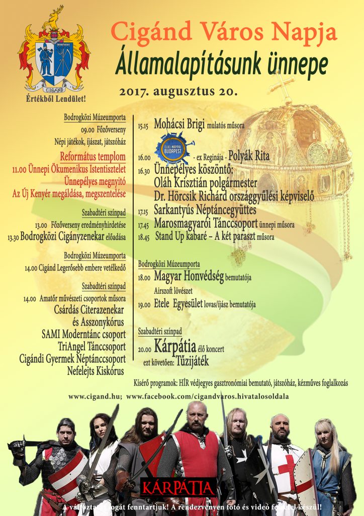 Augusztus 20. - Államalapítás Ünnepe Cigándon