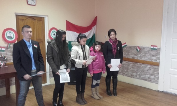 Ünnepség Kisrozvágyon március 15.