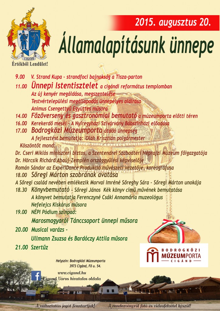 Államalapítás Ünnepe Cigándon