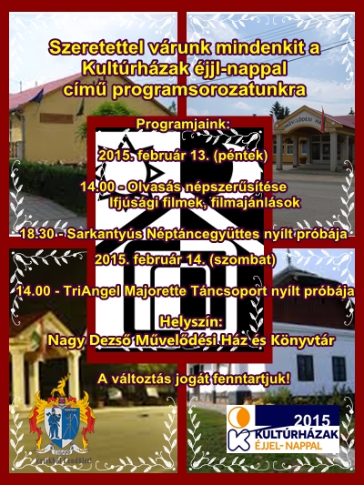 Kultúrházak éjjel-nappal