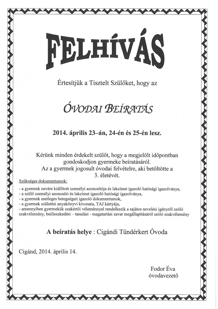 2014_04_23_24_cigánd_óvódai_beíratás