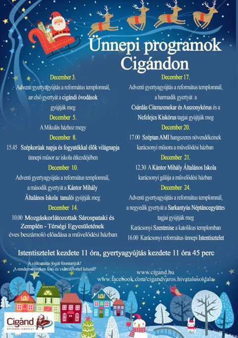 2017. 12. havi cigánd ünnepi progik