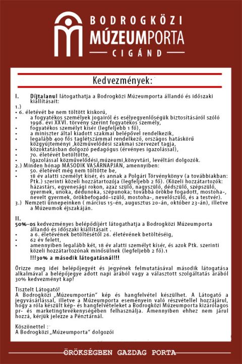 Kedvezmények 2021